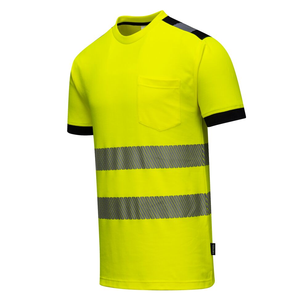 Hi-Vis T-shirt, Gul/Sort