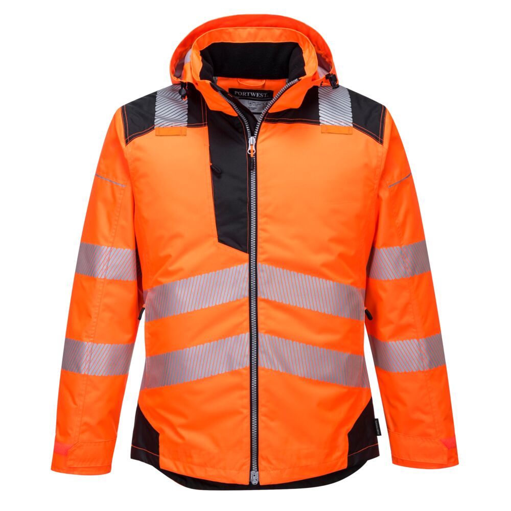 Vision Hi-Vis Vinter Jakke, Orange/Sort