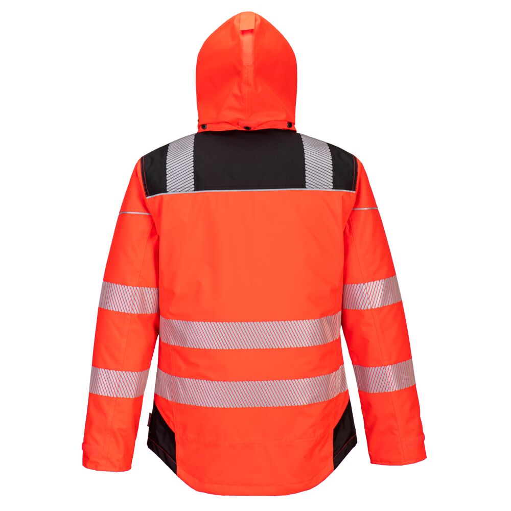 Vision Hi-Vis Vinter Jakke, Rød/Sort