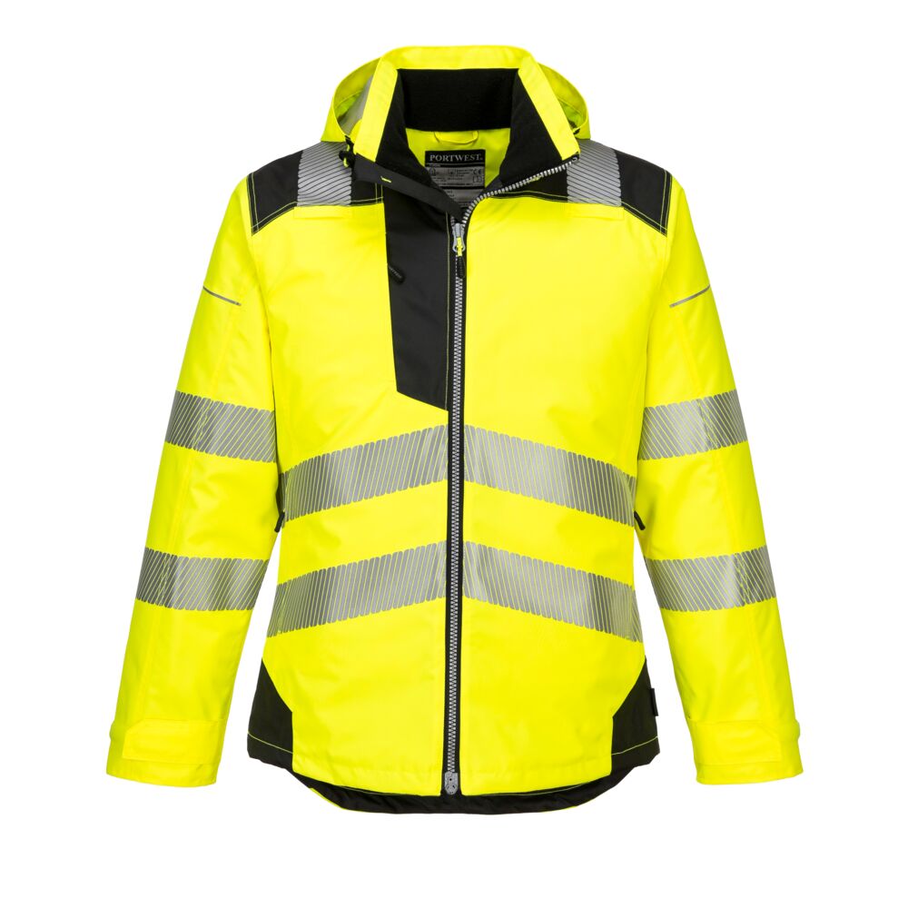 Vision Hi-Vis Vinter Jakke, Gul/Sort