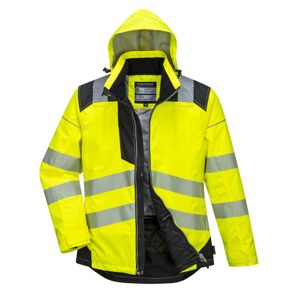 Vision Hi-Vis Vinter Jakke, Gul/Sort