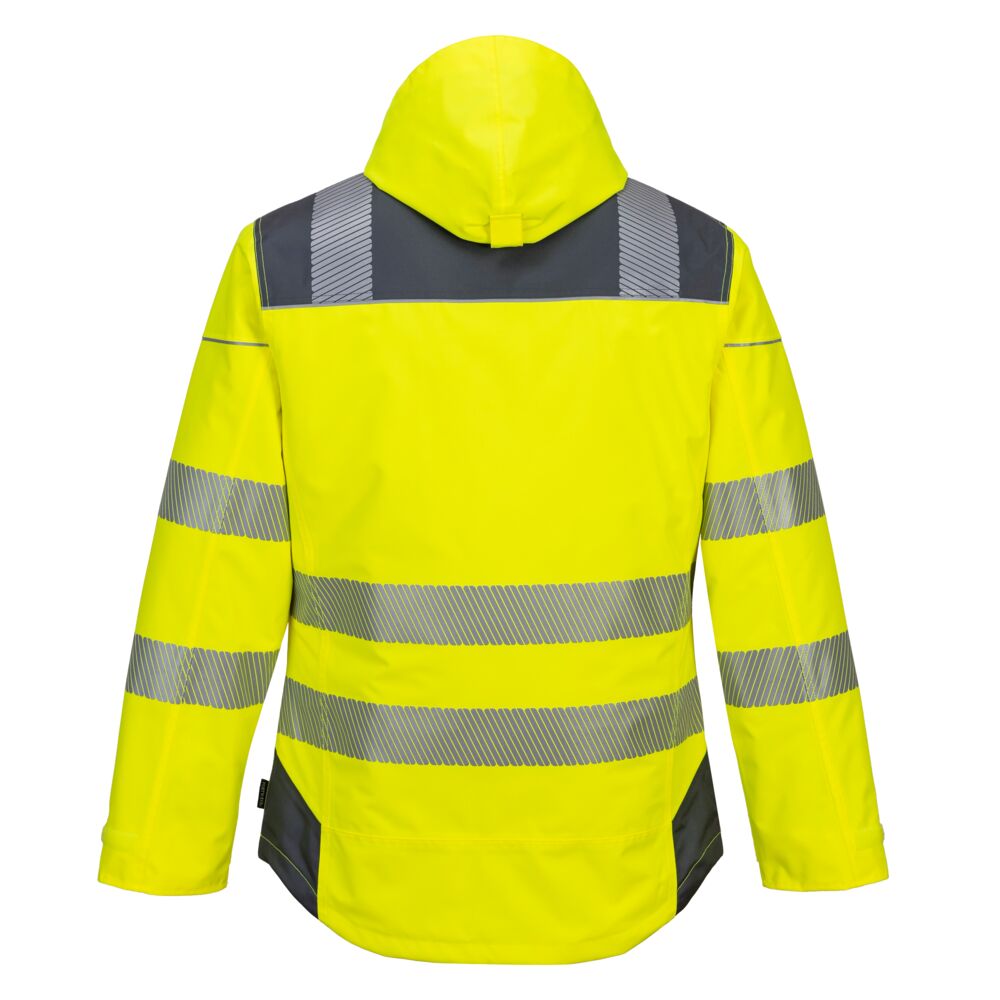 Vision Hi-Vis Vinter Jakke, Gul/Grå