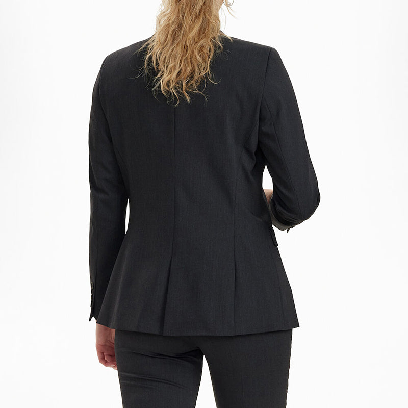 Traveller Dame Blazer Modern Fit, Lang model, Koksgrå