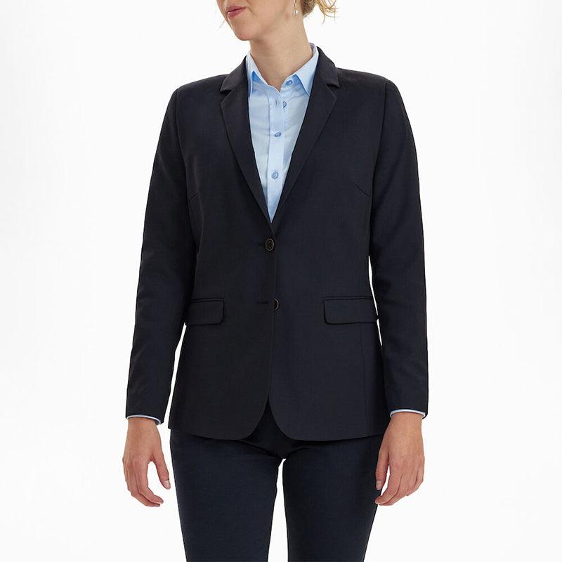 Traveller Dame Blazer Modern Fit, Lang model, Navy