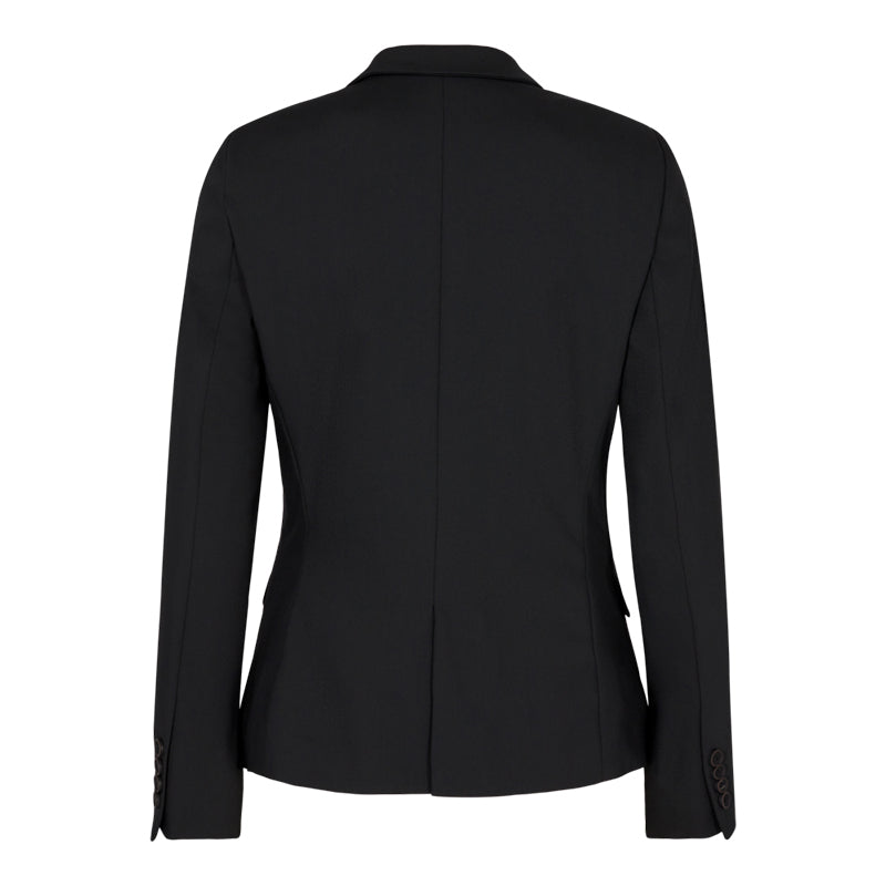 Traveller Dame Blazer Modern Fit, Kort model, Sort
