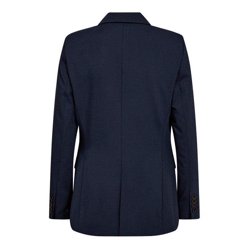 Traveller Dame Blazer Modern Fit, Lang model, Blå