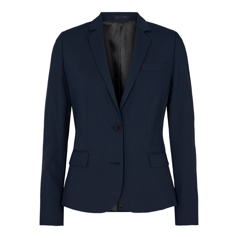 Traveller Dame Blazer Modern Fit, Kort model, Blå