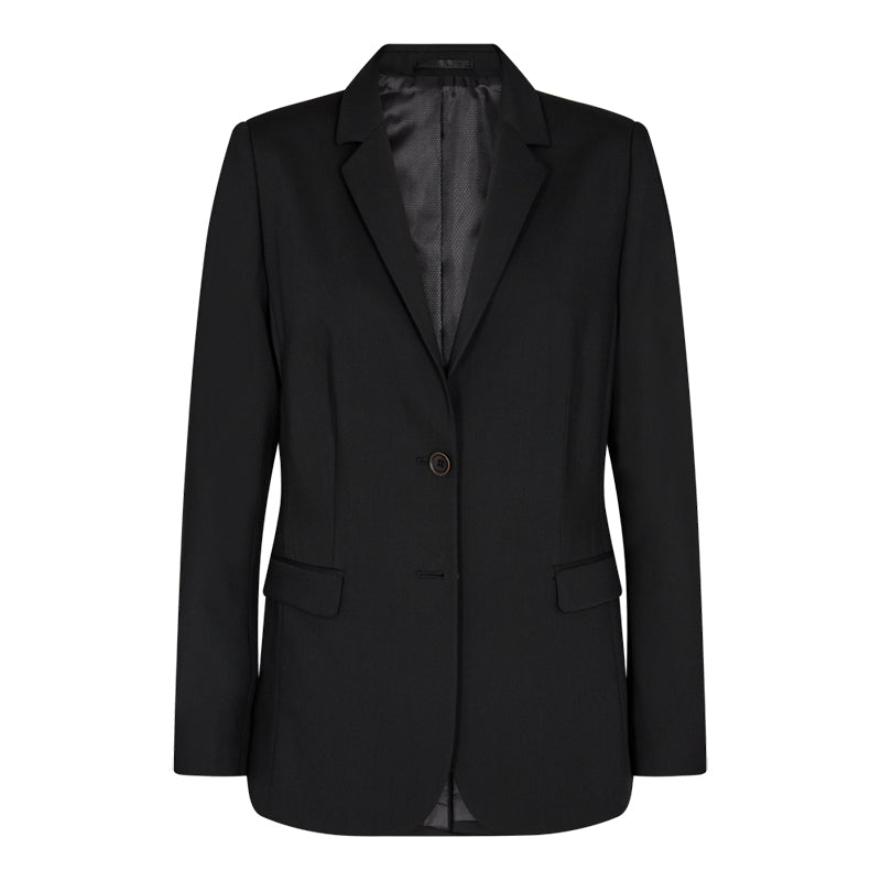 Traveller Dame Blazer Modern Fit, Lang model, Sort