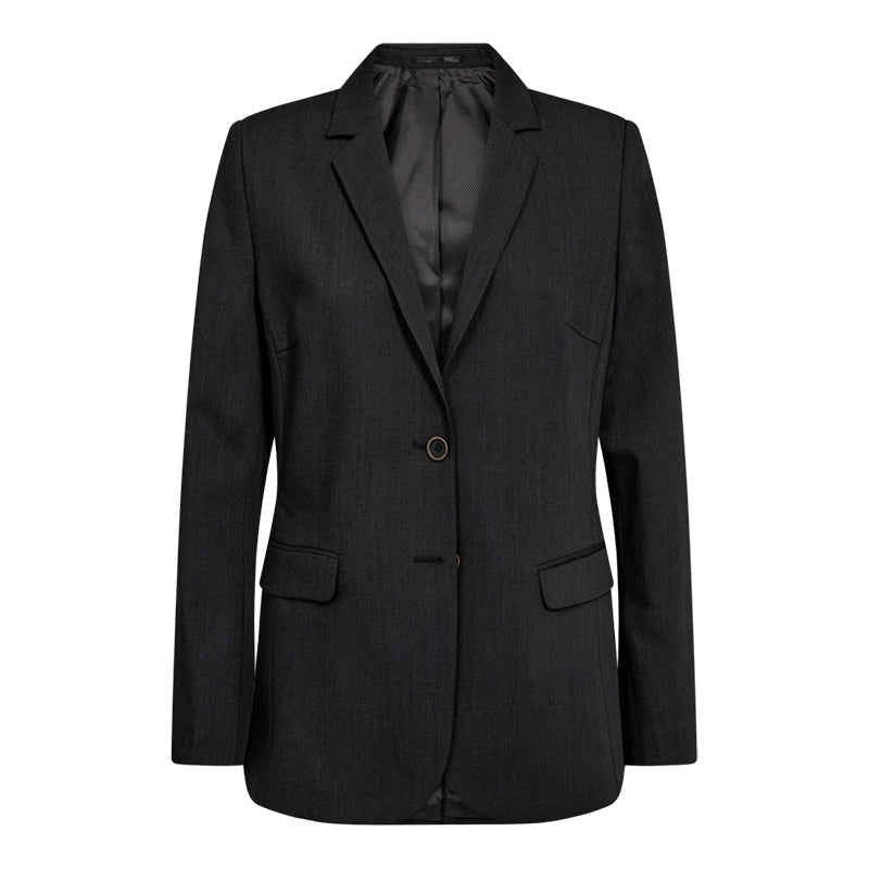 Traveller Dame Blazer Modern Fit, Lang model, Koksgrå