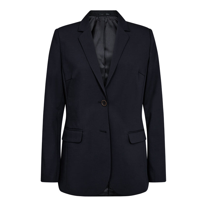 Traveller Dame Blazer Modern Fit, Lang model, Navy