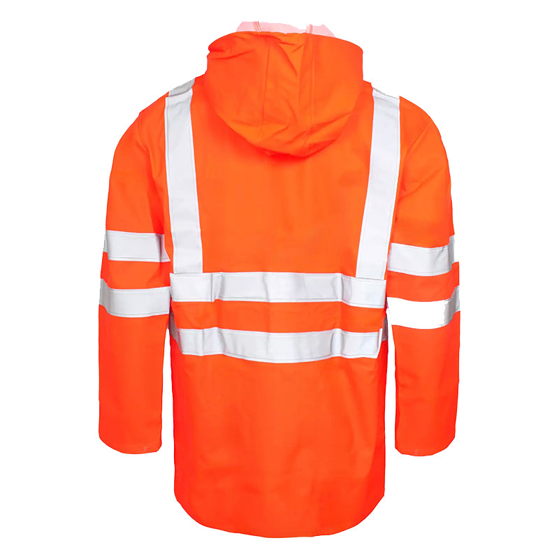 PU/PVC regnjakke Hi-Vis, Orange