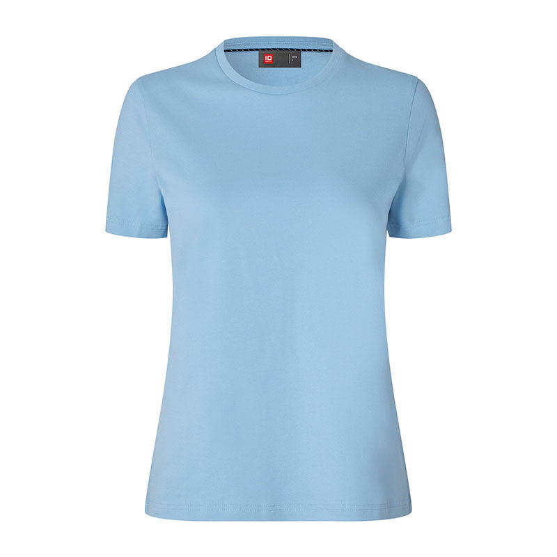 T-shirt Organic Dame, Lyseblå