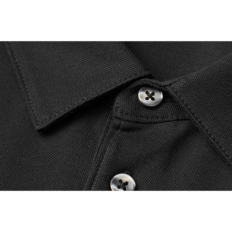 Poloshirt Organic, Sort