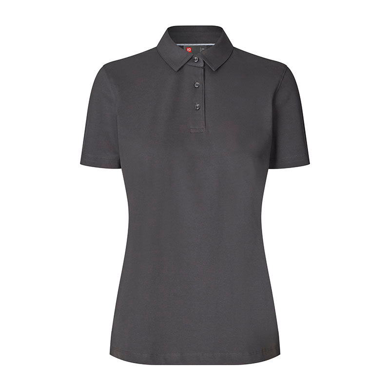 Poloshirt Organic Dame, Grå