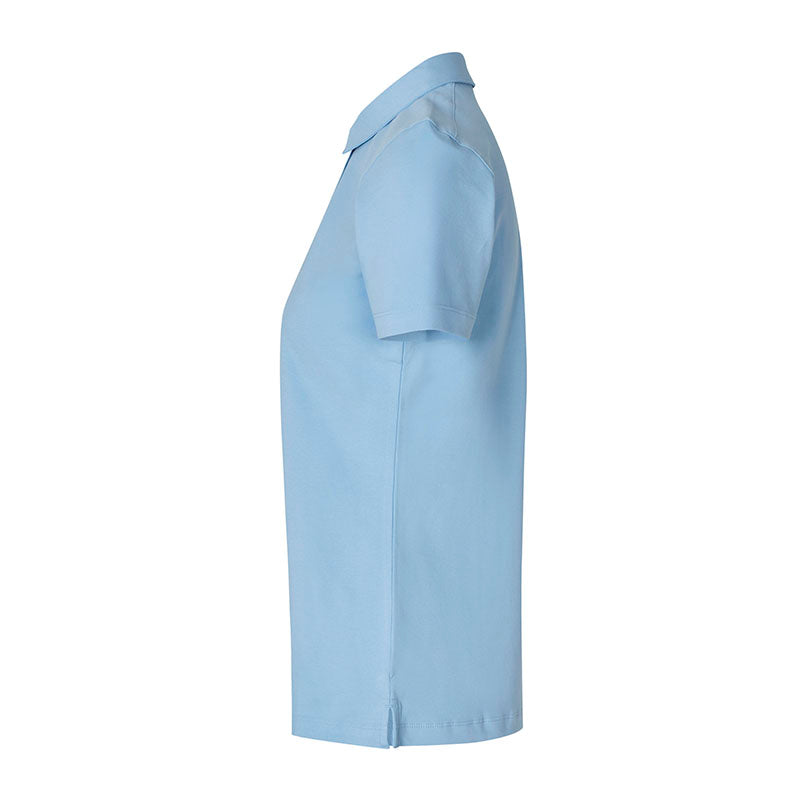 Poloshirt Organic Dame, Lyseblå