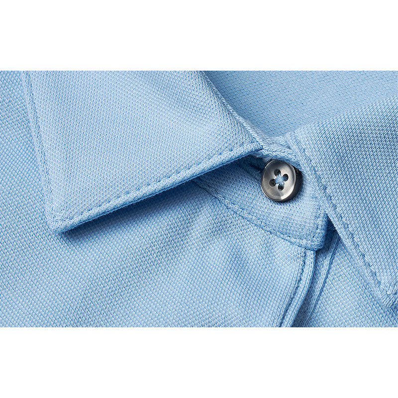 Poloshirt Organic Dame, Lyseblå