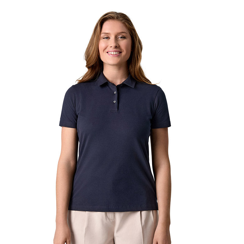 Poloshirt Organic Dame, Navy