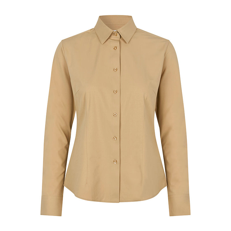 Hybrid shirt Dame, Sand