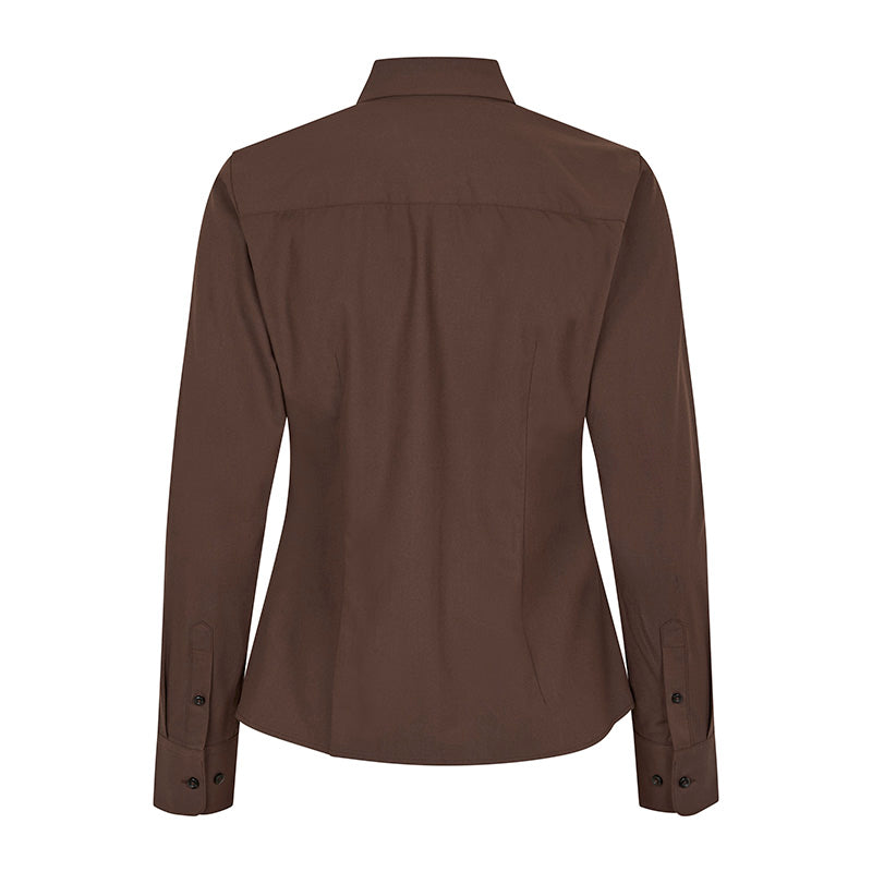 Hybrid shirt Dame, Mocca