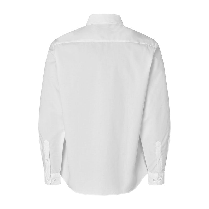 Poplin stretch skjorte herre, Hvid