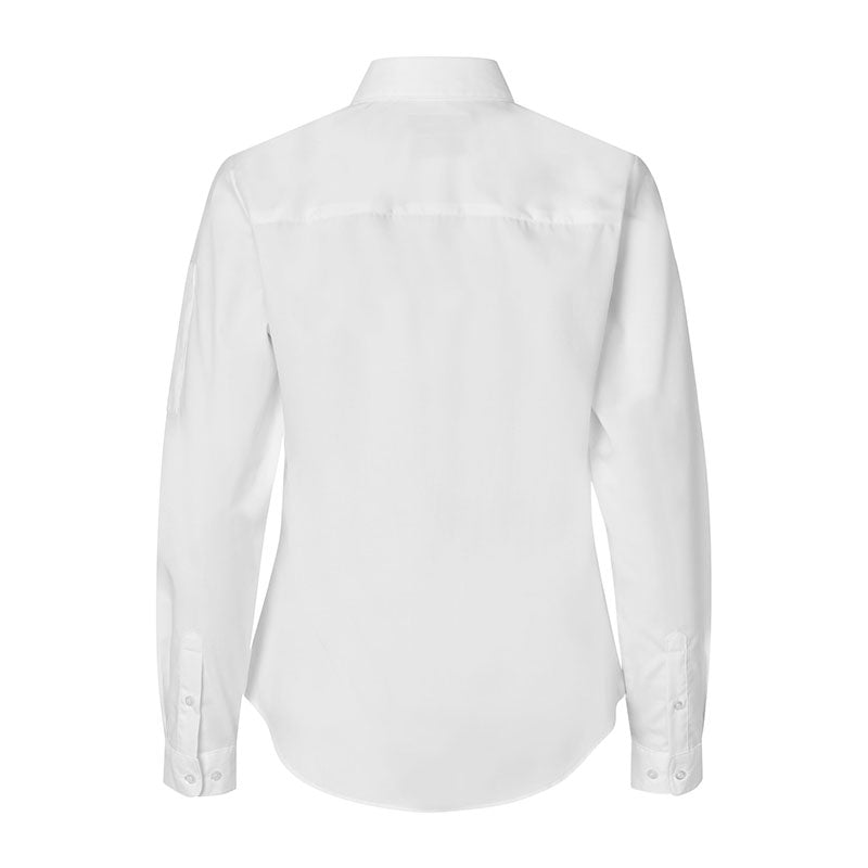Poplin stretch skjorte dame, Hvid