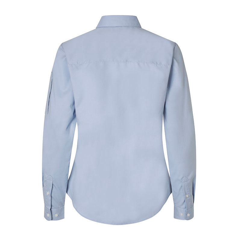 Poplin stretch skjorte dame, Lyseblå