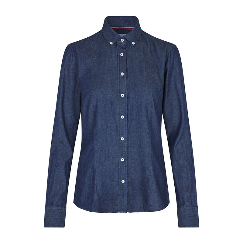 Soft denim Modern skjorte Dame, Blå