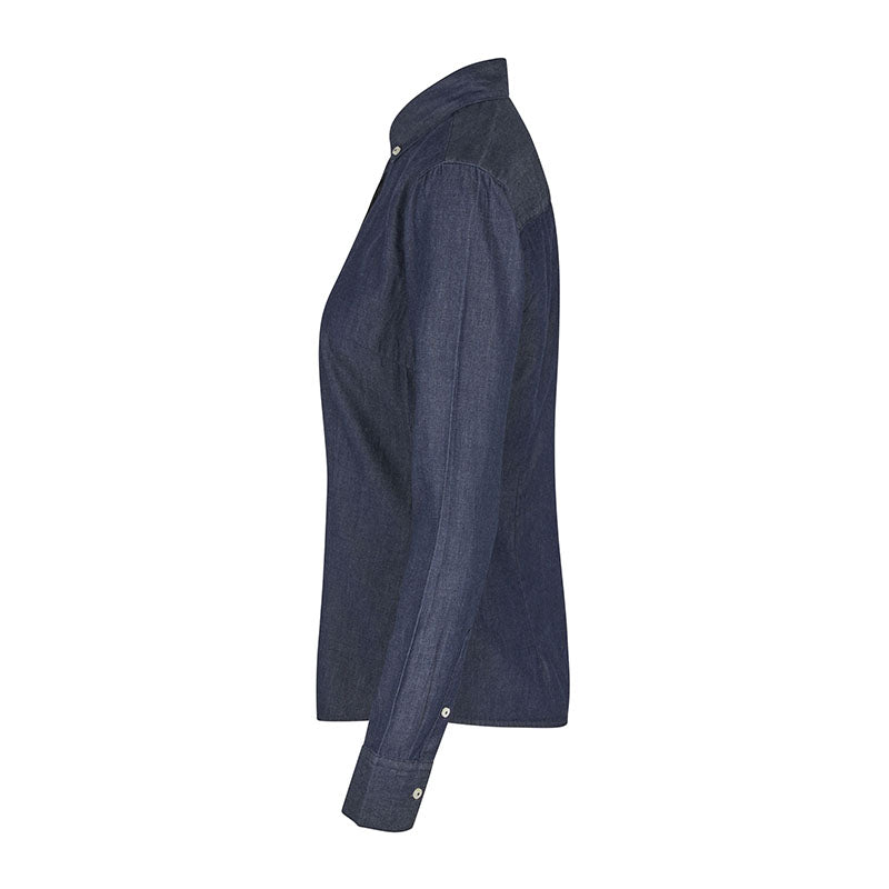 Soft denim Modern skjorte Dame, Blå