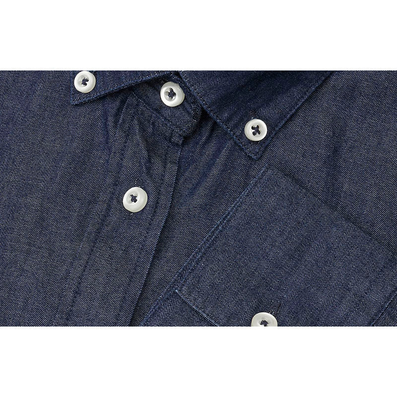 Soft denim Modern skjorte Dame, Blå